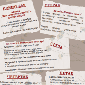 Недеља сећања и заједништва, од 5. до 9. маја, у име сећања на жртве