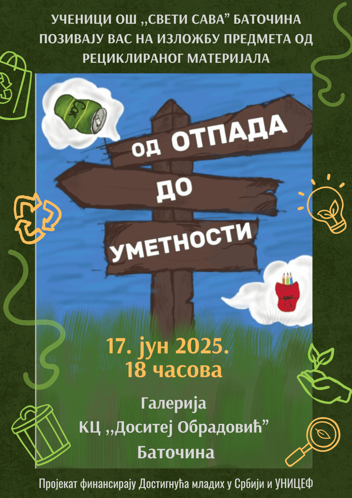 Od otpada do umetnosti Mala dela za čistiji vazduh